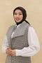 وشاح أسود لامع عادي