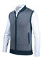Men's Knitwear Petrol Vest with Zipper Pockets Steel Knitwear Classic Fit - 5015J - 3