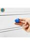 10 Pieces Button Handle Kitchen Drawer Baby Kids Teen Room Cabinet Door Handle Handle Blue Metal Handle - 3