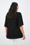 Women's Plus Size Pleated V-Neck Blouse 1847-25 - 5