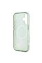 iPhone 16 Compatible Licensed Magsafe Featured Iml Printed Text Logo Flower Tonal Circle Green - 4