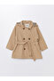 Lw - Hooded Long Sleeve Basic Girl's Trench Coat