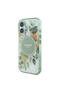 iPhone 16 Compatible Licensed Magsafe Featured Iml Printed Text Logo Flower Tonal Circle Green - 2