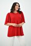 Women's Plus Size Pleated V-Neck Blouse 1847-25 - 4