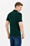 Men's Dark Green Polo Neck Basic T-Shirt 50262933-Vr079 - 5