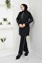 Women's Hooded Sleeve Striped Tracksuit Set