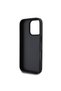 16 Pro Compatible Case Guess Licensed Pu Leather Stone Metal Triangle Logo Body with Strap 4g Patterned Black - 4