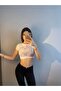 White Heart Heart Colorful Glitter Stone Printed Crop Body - 6