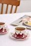 Wild Flowers 2-Person Coffee Cup Set Claret Red 80 ml