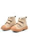 Willey double velcro genuine leather unisex baby boot beige color - 7