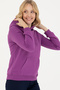 Women's Violet Hooded Basic Sweatshirt 50271557-Vr203 - 3
