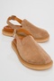 LABY Brown Suede Genuine Leather Women's Sandals