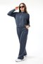 Hakim Yaka Modal Eşofman Takimi Fermuarli Takim /Women's Textured Fabric Tracksuit Set with Zipper - 7
