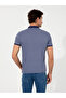 Navy Blue Polo Neck T-Shirt 50230525-Vr033 - 5