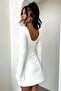 Diver Fabric Spanish Sleeve Dress - 7