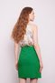 High Waist Wrap Double Breasted Cotton Lycra Fabric Pencil Office Skirt - Benetton Green - 4