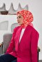 وشاح بنمط إيفا باللون الوردي الداكن 1132-15 - 4