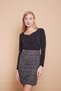 Winter Lycra Wool Fabric High Waist Above Knee Pencil Skirt-Black Diyogonel - 6