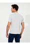 Light Gray Polo Neck T-Shirt 50230523-Vr001 - 5