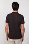 Men's Slim Fit Slim Fit 100% Cotton Plain Pique Brown Polo Collar T-Shirt - 5