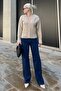 Beige Buttoned Ribbed Detailed Knitwear Cardigan Mg2199 - 5