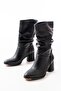 Rs-2430 Black Heeled Gusseted Daily Women's Boots - 3