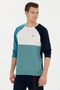 Men's Navy Blue Sweatshirt 50270756 -Vr033 - 3