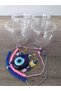 4 Double-Walled 60ml Espresso Mugs with Evil Eye Charm Gift Set for Home/Office Coffee and Tea. - 7
