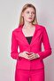Women's Collared Pocket-Covered Long Sleeve Lightweight Lycra Fabric Blazer Jacket (Pants 40076)-Fujya - 6
