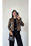 Brown Bearded Leopard Cardigan