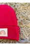 Pack of 3 Girls' Berets with Flexible Ribbon Cherry Ribbon Label - 4
