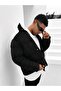 Men's Padded Nubuck Coat Black - 5
