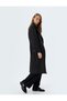 Double Breasted Buttoned Belt Detailed Long Oversize Trench Coat with Pockets - 2