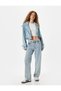 Rhinestone Straight Leg Regular Waist Jeans - Straight Fit Jeans