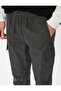 Cargo Jogger Trousers Waist Lace Pocket Detailed Cotton - 5