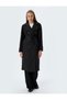 Double Breasted Buttoned Belt Detailed Long Oversize Trench Coat with Pockets - 3
