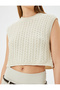Patterned Round NecK Short Hair Knitted Sweater - 5