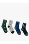 Football Themed 4-Piece Socks Set - 2