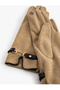 Gloves with Belt and Metal Accessories - 3