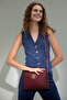 Claret Red Handle Women's Bag - 50280399 -vr014
