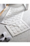 Annabella 2 Pack Cotton Bath Mat - Ecru