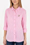 Women's Salmon Long Sleeve Basic Shirt 50283991 -Vr047 - 6