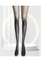 Trendy Suzy 20 Den Galata Patterned Cotton Sheer Toe Pantyhose - Smokey - 4