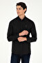 قميص أساسي أسود بأكمام طويلة للرجال 50295897 -VR046