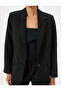 Blazer Jacket with Double Breasted Closure and Pocket Detail - 5