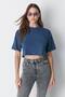 Crew Neck 2-Pack Crop T-Shirt 959 Tile/Indigo - 6
