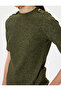 Epaulette Detailed Short Sleeve T-Shirt Round Neck Slim Fit - 5