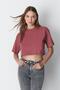 Crew Neck 2-Piece Crop T-Shirt 959 Çağla/Dried Rose - 6