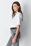 Crew Neck 2-Piece Crop T-Shirt 959 Black/White - 8