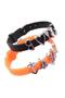 Bracelet Set of 5 Silicone Pink 08 mm Adjustable Bracelet with Charm Attachment - 4